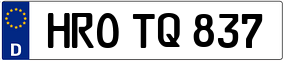 Truck License Plate